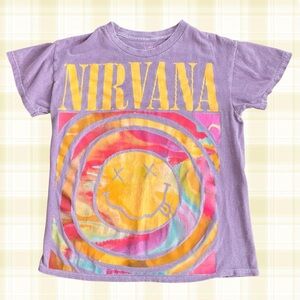 Nirvana Purple Graphic T-Shirt